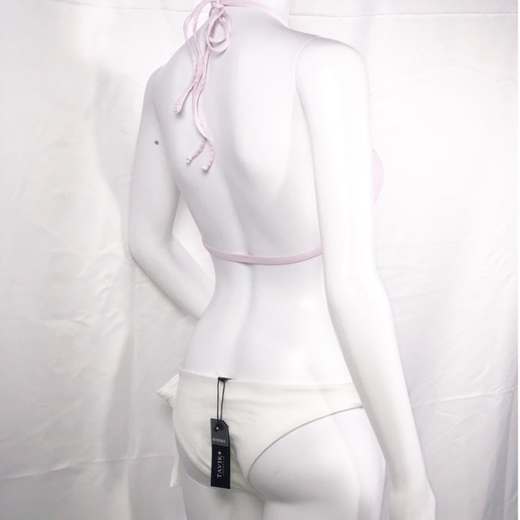 Tavik Lilac Triangle Dbl String Halter Bikini Top - Picture 7 of 14
